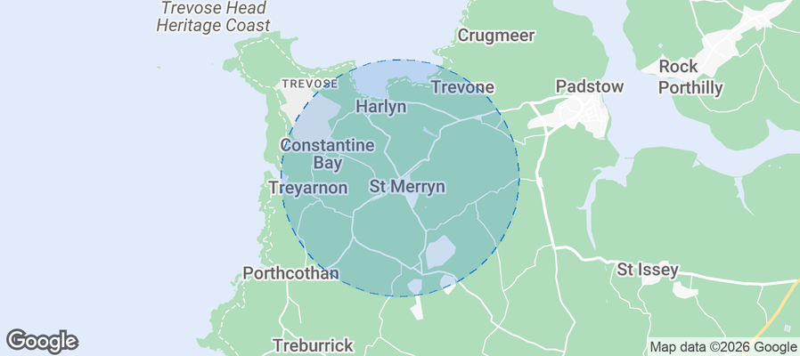Saint Merryn Airbnb map